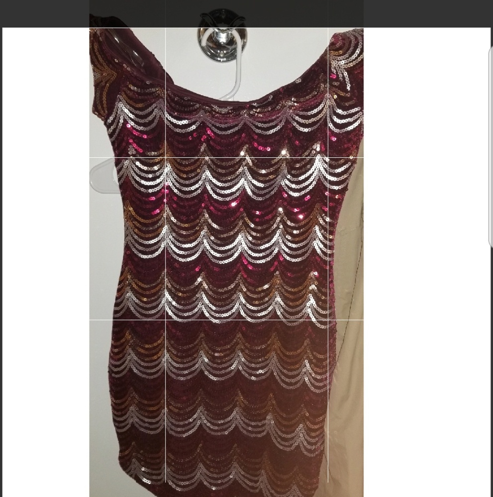 Sequence dress.
